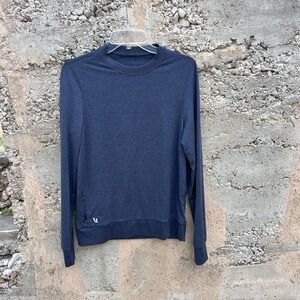 Vuori Men's Blue Ponto Performance Crew SweaterShirt / Size-Small